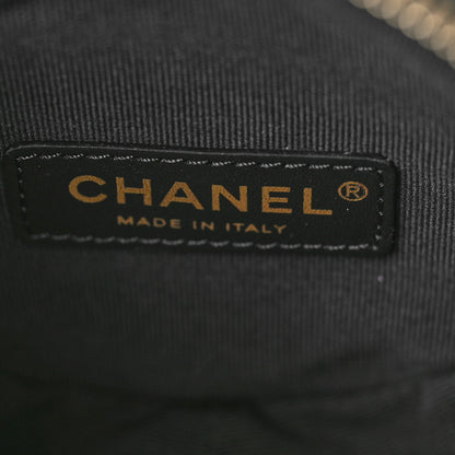 Chanel Patent Lambskin Camellia Bouquet Clutch With Chain Black 6 of 11