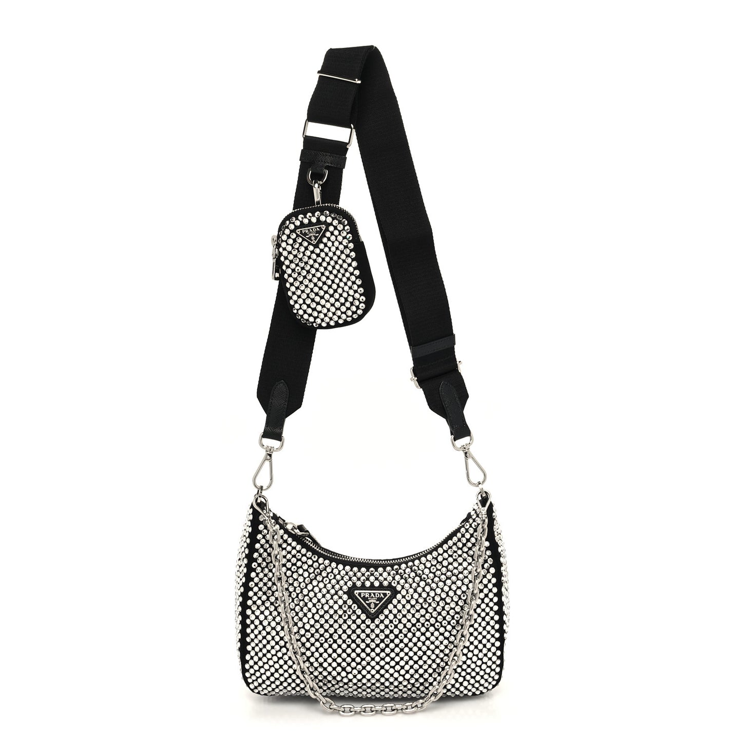Satin Crystal Re-Edition 2005 Shoulder Bag Cristal