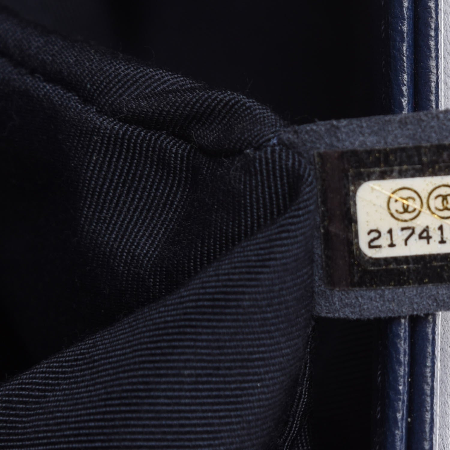 Chanel Lambskin Quilted New Medium Boy Flap Navy Blue 13 of 14