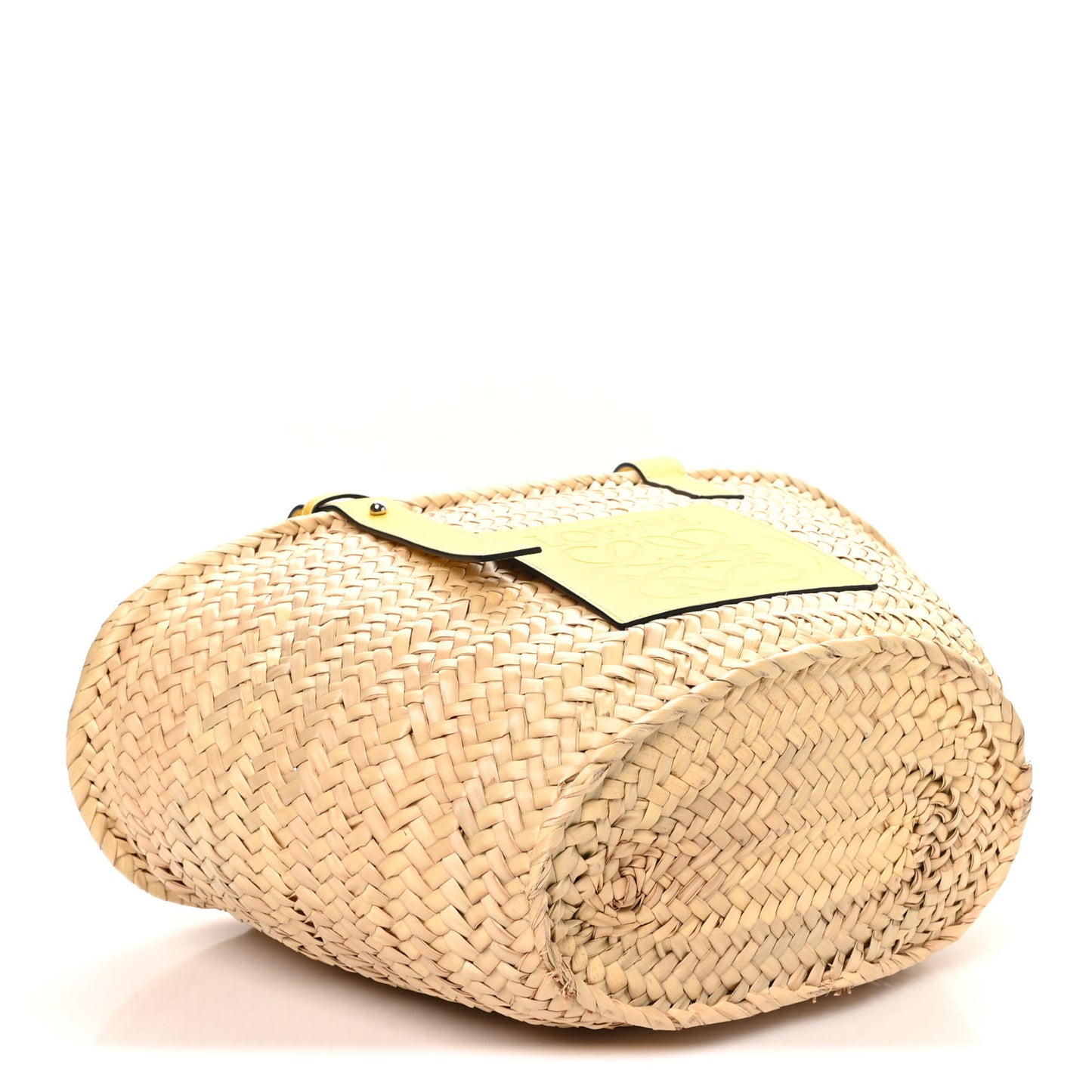 Raffia Medium Basket Tote Bag Natural Tan