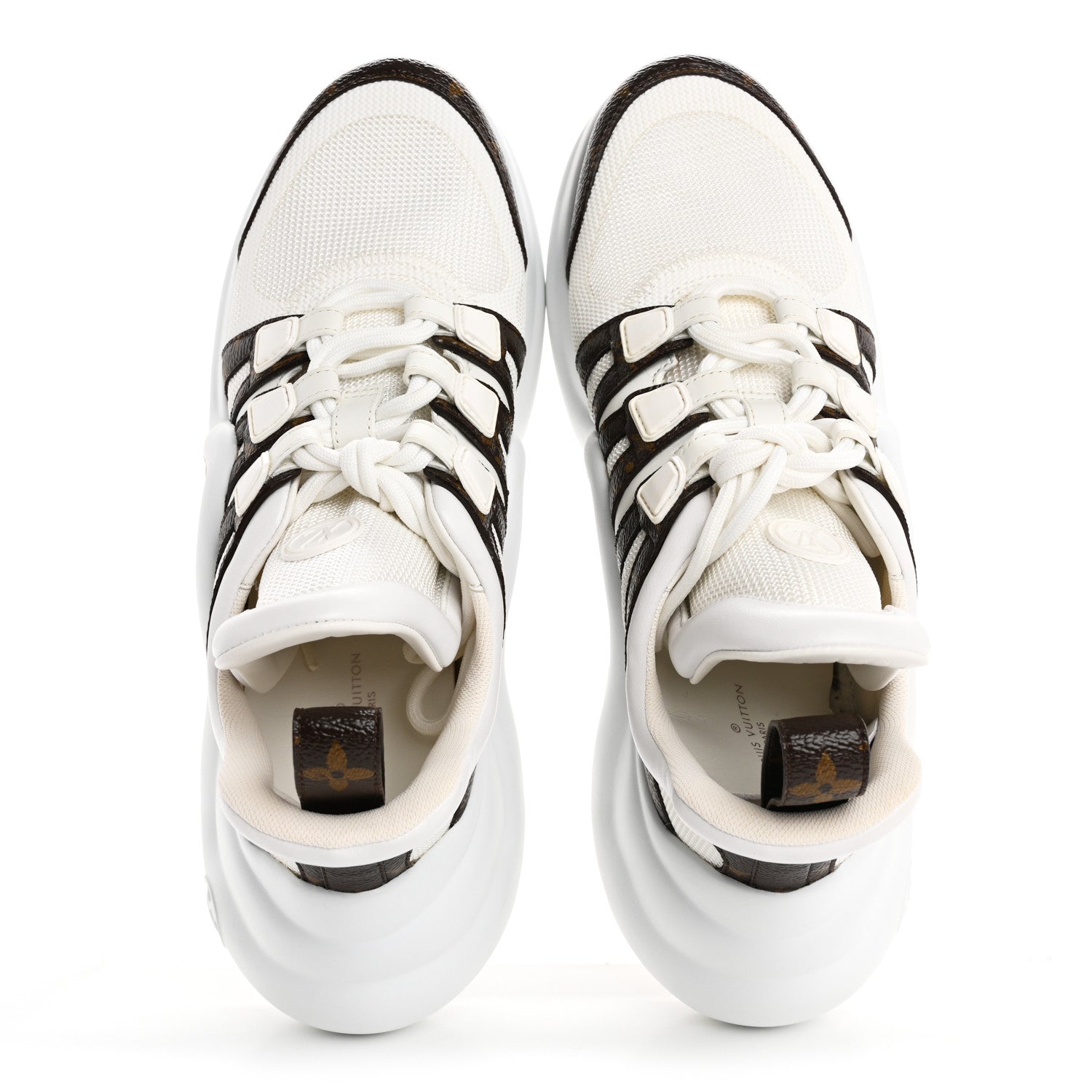 Louis Vuitton Patent Monogram LV Archlight Sneakers 39 White 2 of 10
