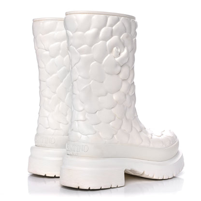 Valentino Garavani Rubber Atelier 03 Rose Edition 30/50mm Short Rainboots 37 Avorio 4 of 14