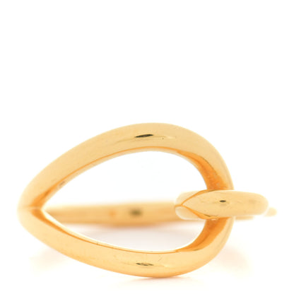 Hermes Palladium Gold Plated Knot Scarf Ring 1 of 3