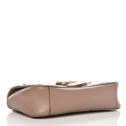 Gucci Calfskin Matelasse Studded Mini Pearly GG Marmont Shoulder Bag Porcelain Rose 4 of 7