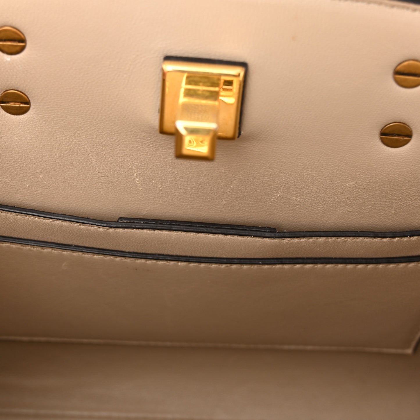 Calfskin Small The Studio Box Bag Daino