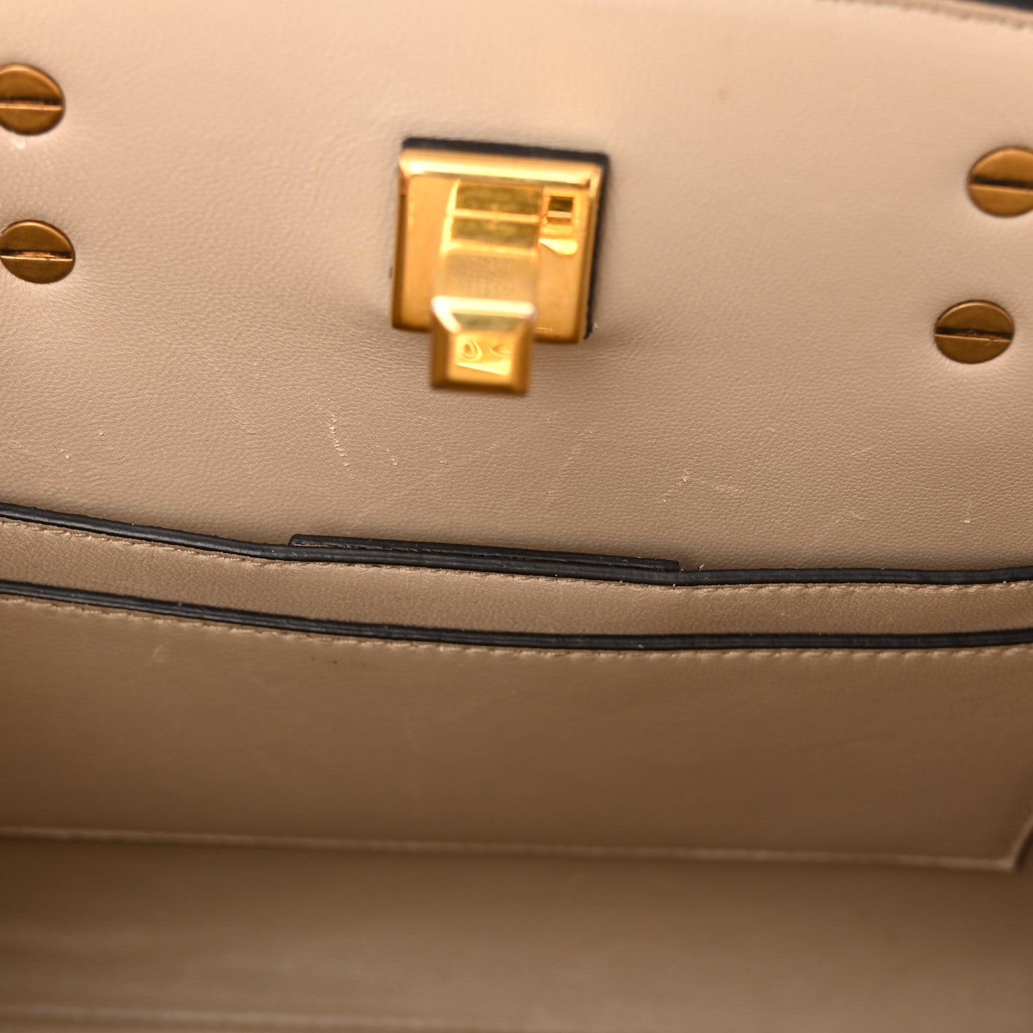Salvatore Ferragamo Calfskin Small The Studio Box Bag Daino 16 of 20