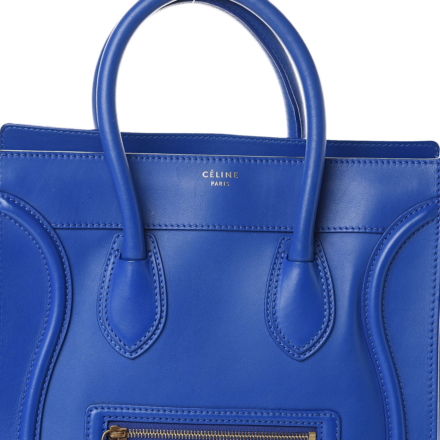 Smooth Calfskin Mini Luggage Royal Blue