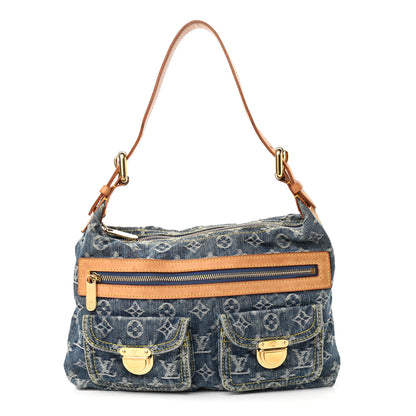 Louis Vuitton Monogram Denim Baggy PM Blue 1 of 12