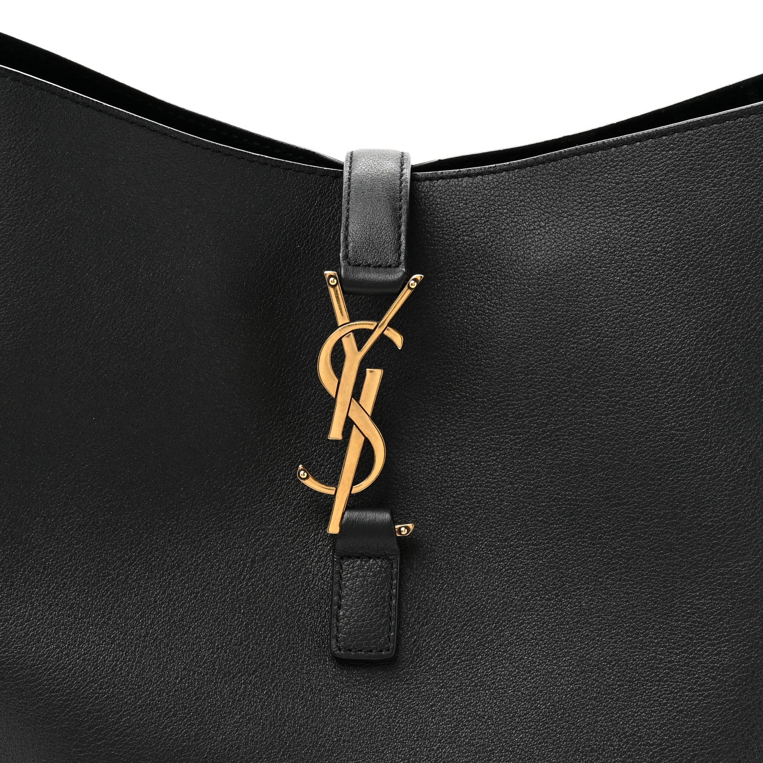 Saint Laurent Grained Calfskin Large Le 5 A 7 Soft Hobo Black 9 of 11
