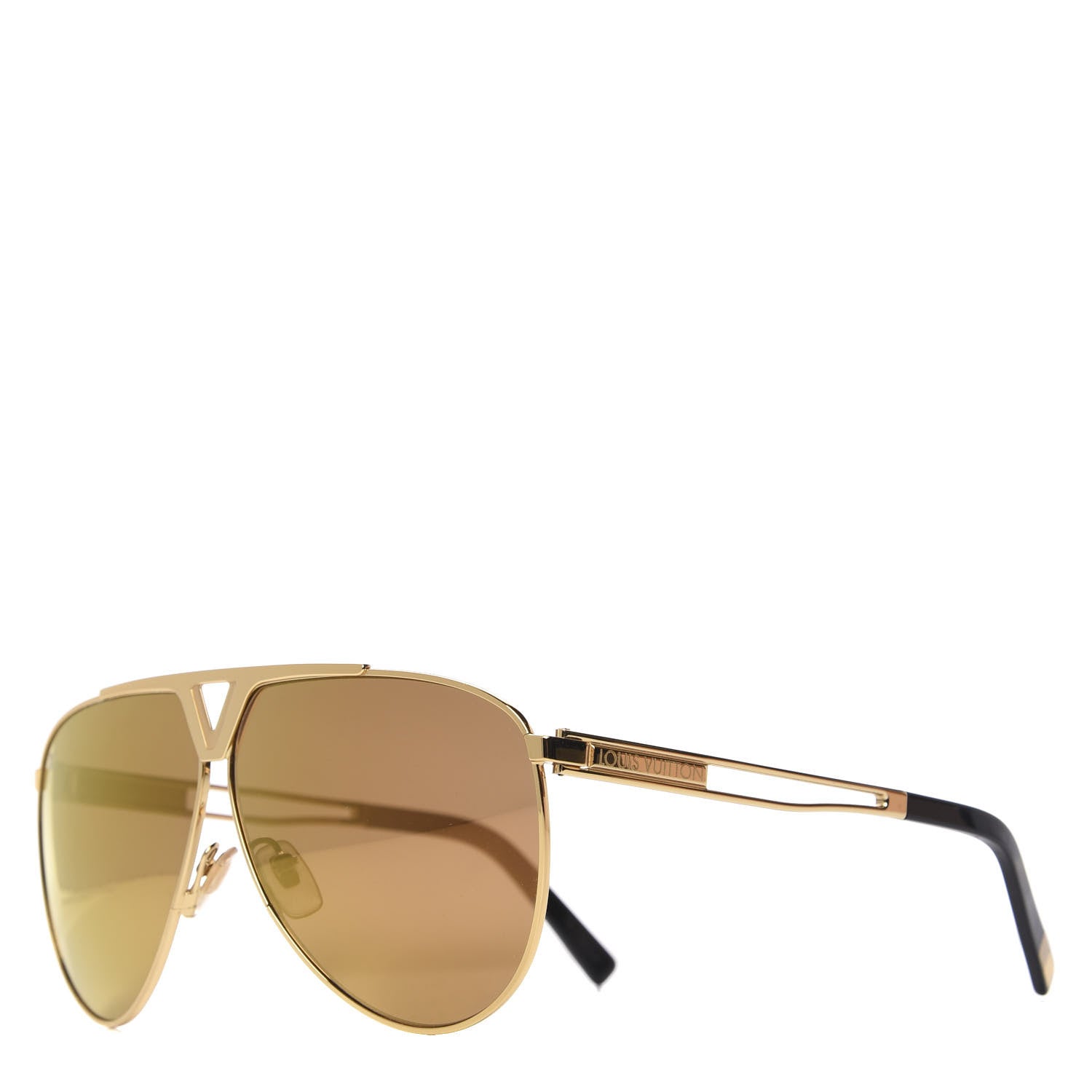 Louis Vuitton Tonca Sunglasses Z2314U Gold 1 of 10