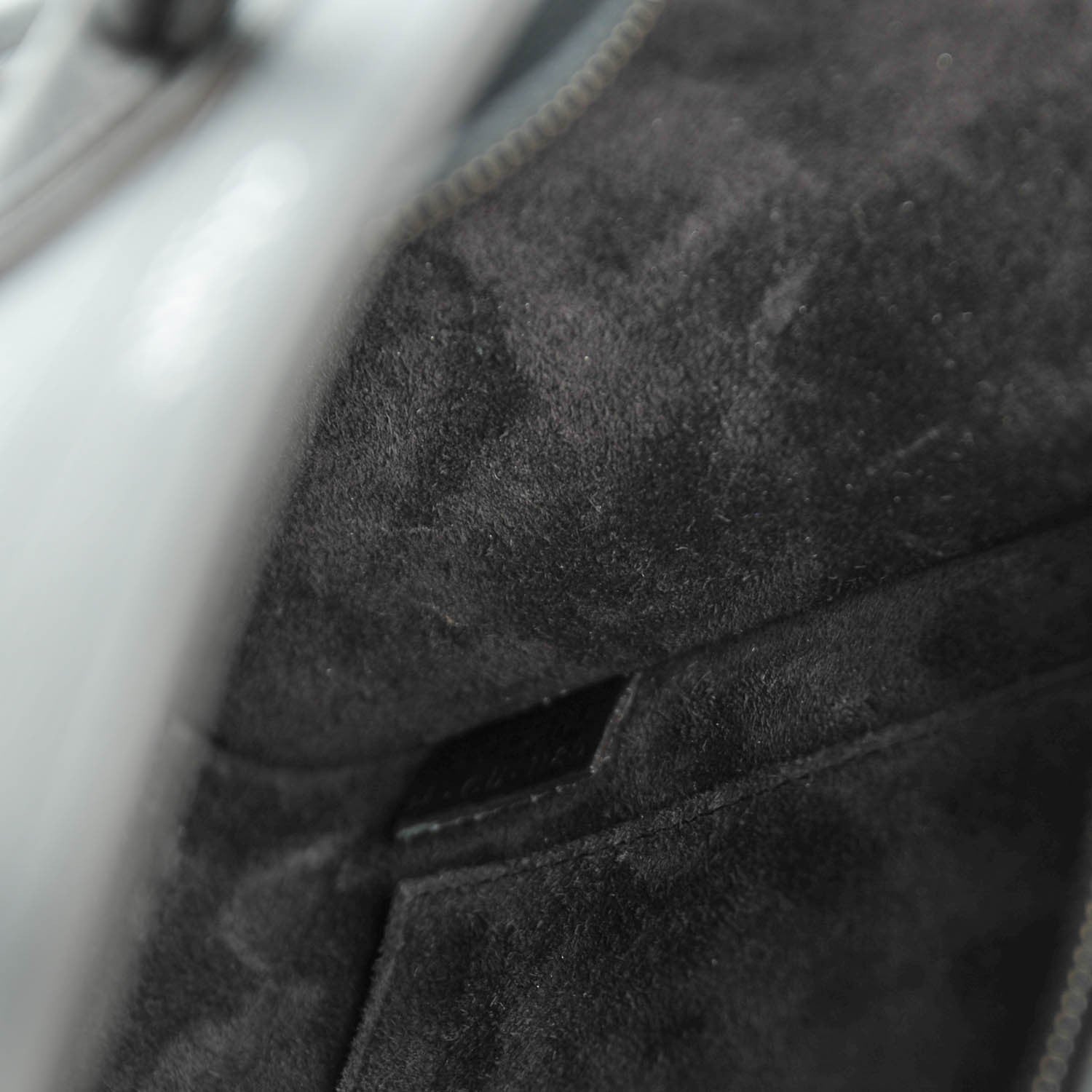 Celine Drummed Calfskin Nano Luggage Black 7 of 8