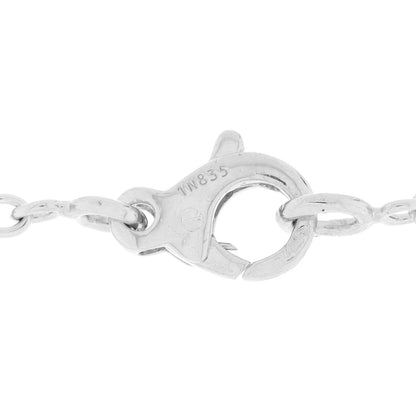 Chanel 18K White Gold Diamond Matelasse Necklace 6 of 6