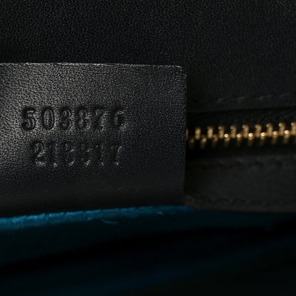 Gucci Suede Patent GG Web Medium Ophidia Chain Shoulder Bag Black 6 of 9