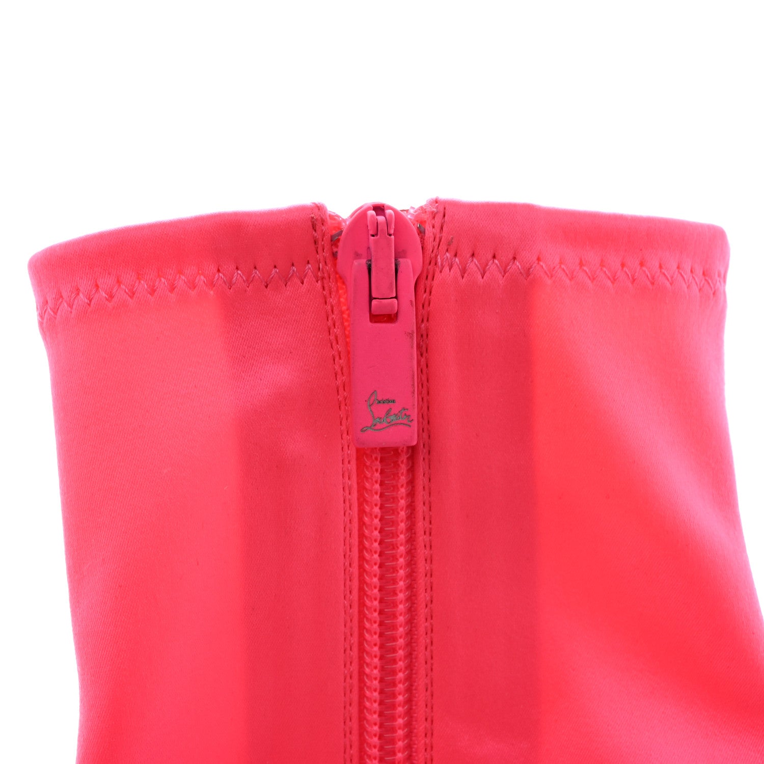 Christian Louboutin Iridescent Patent Crystal Jessie Joli Ankle Boot 38.5 Rose Fluorescent 12 of 12