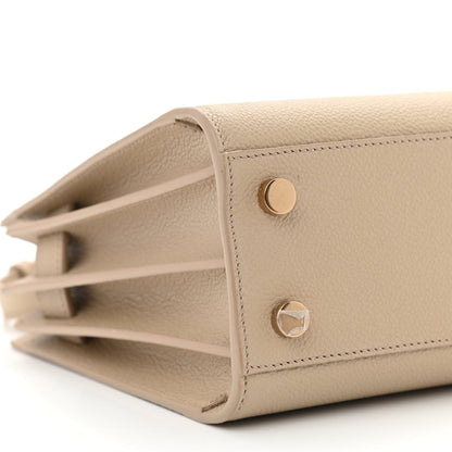 Saint Laurent Grained Calfskin Nano Sac de Jour Sea Salt 9 of 10
