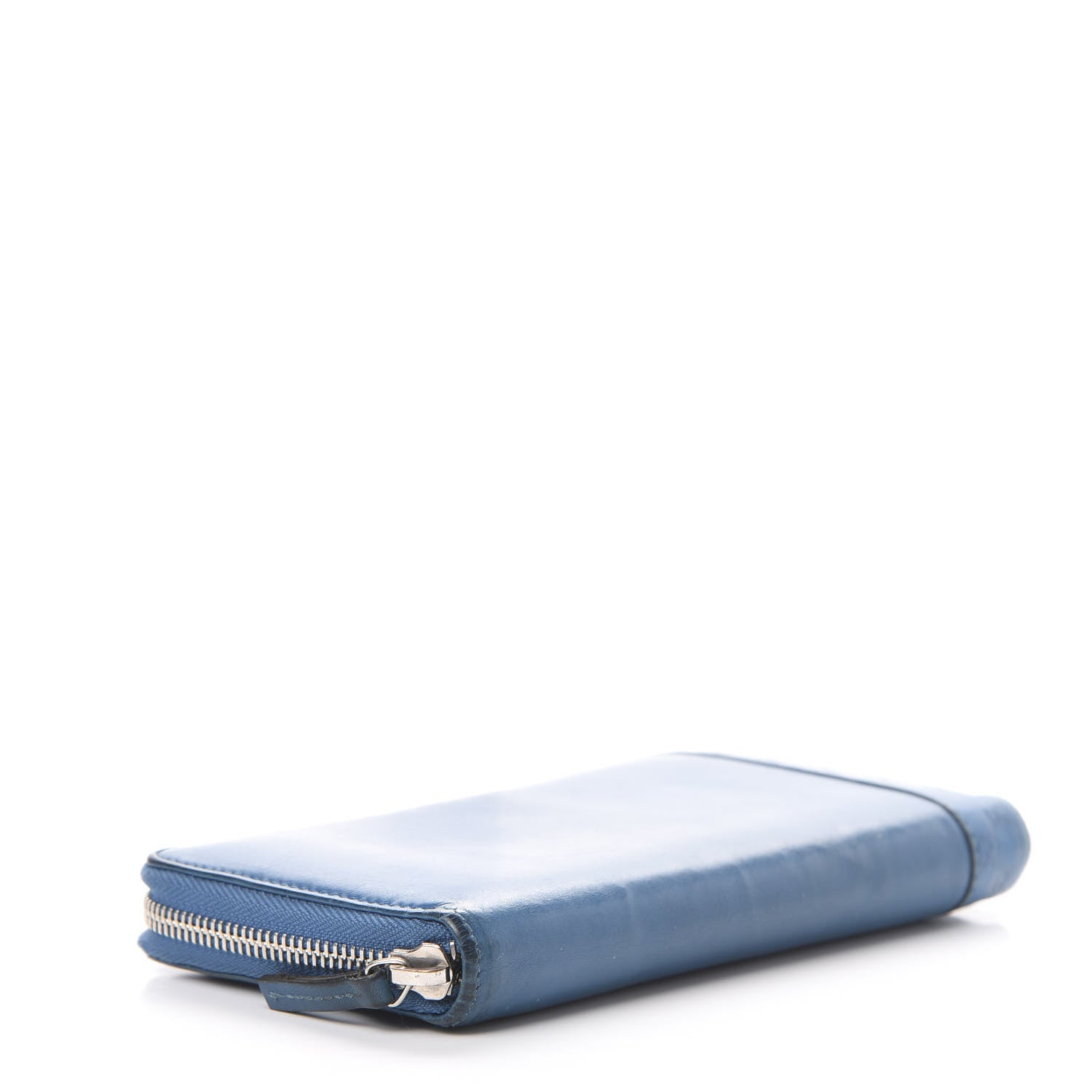 Gucci Lambskin Guccissima Long Zip Around Wallet Dark Blue 3 of 11