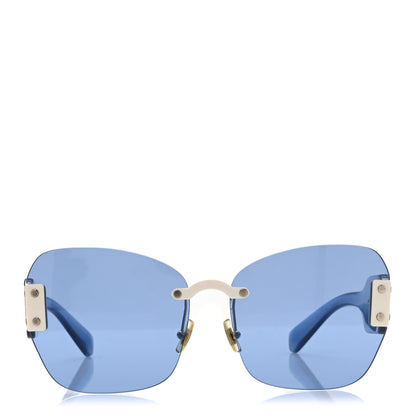 Miu Miu Acetate Sorbet Butterfly Sunglasses SMU8S Blue 2 of 8