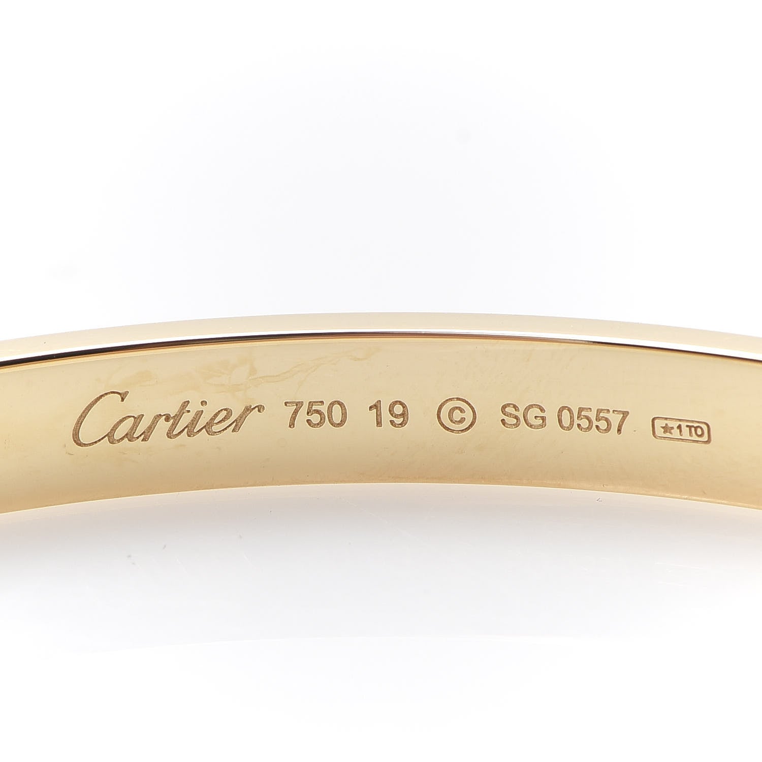 Cartier 18K Yellow Gold LOVE Bracelet 19 4 of 4