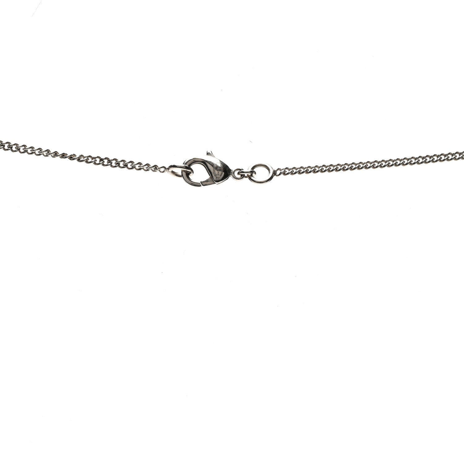 Chanel Enamel CC Pearl Drop Necklace Black Silver 5 of 5