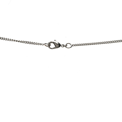Chanel Enamel CC Pearl Drop Necklace Black Silver 5 of 5