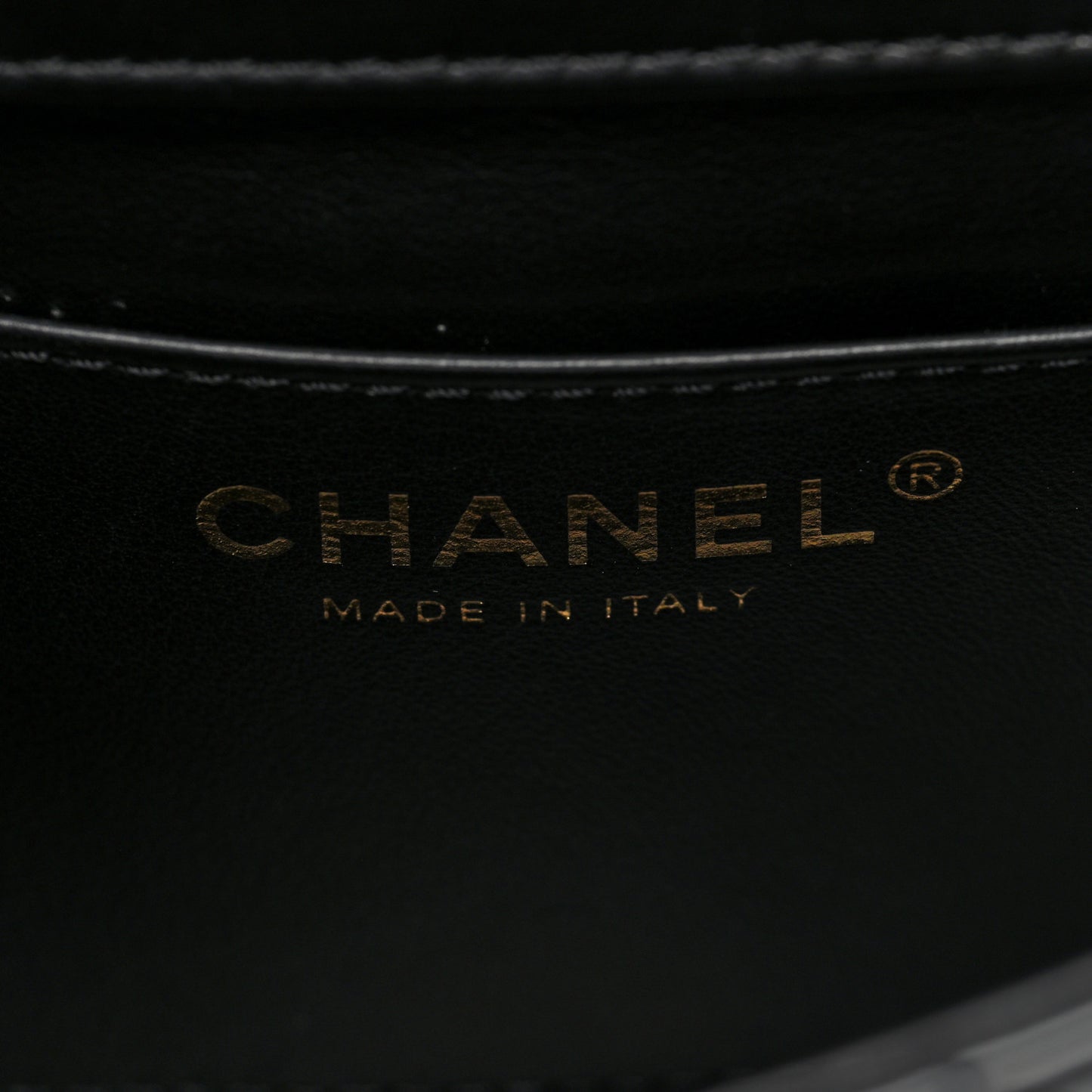 Patent Calfskin Quilted Mini Square Flap Black