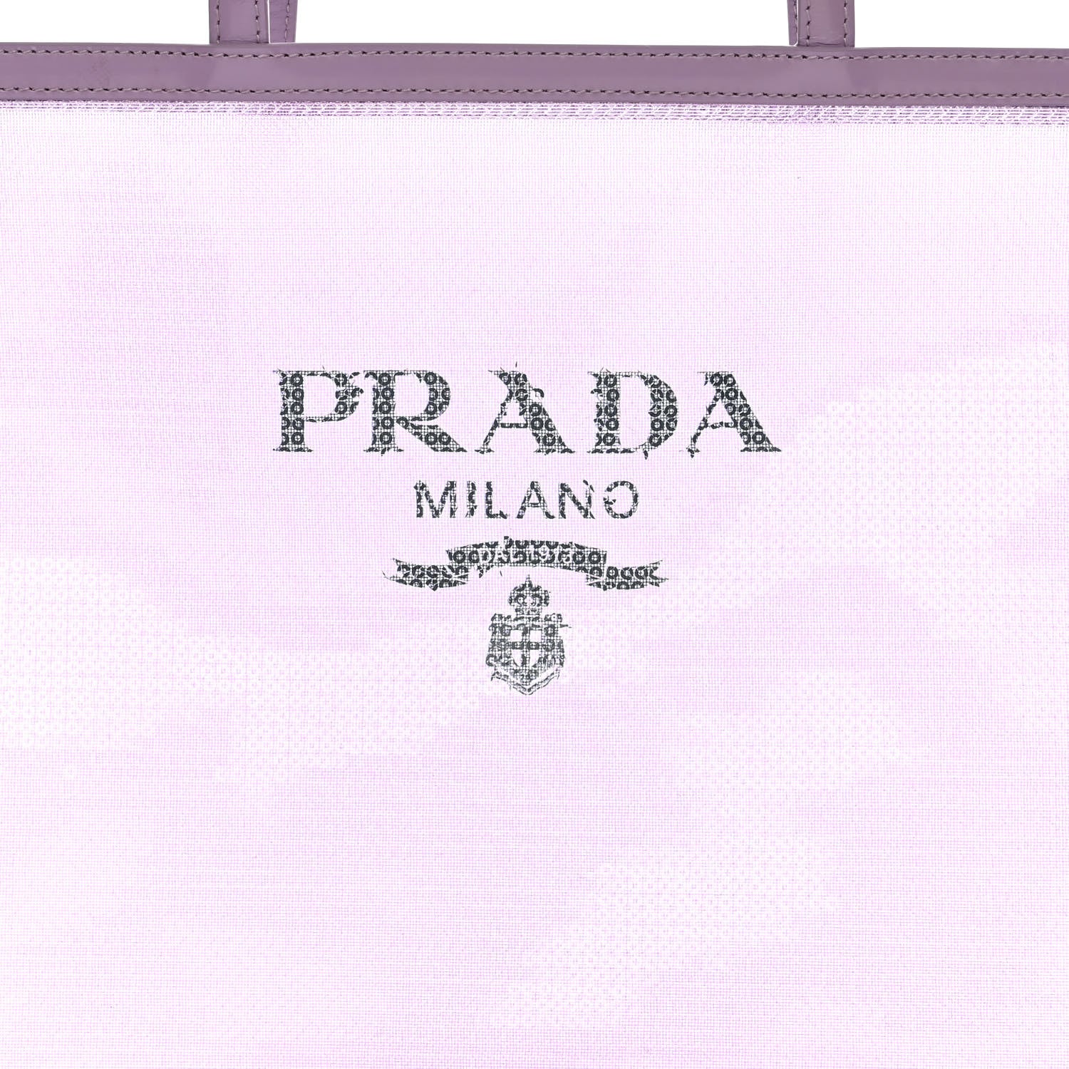Prada Mesh Paillettes Spazzolato Logo Shopping Tote Lilium 9 of 11