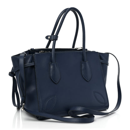 Prada City Calfskin Twin Pocket Tote Bluette 3 of 15