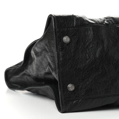 Balenciaga Agneau Giant 21 Silver Hardware Weekender Black 8 of 9