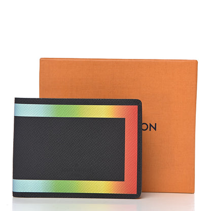 Louis Vuitton Taiga Rainbow Slender Wallet Black 7 of 7