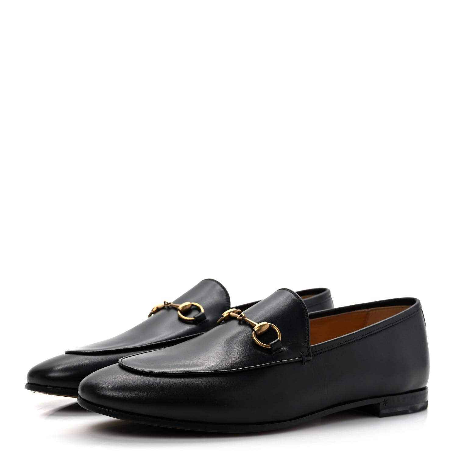 Gucci Calfskin Womens Jordaan Loafers 39 Black 3 of 9