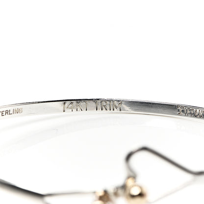Tiffany Sterling Silver 14K Yellow Gold Heart Hook Bracelet 3 of 5