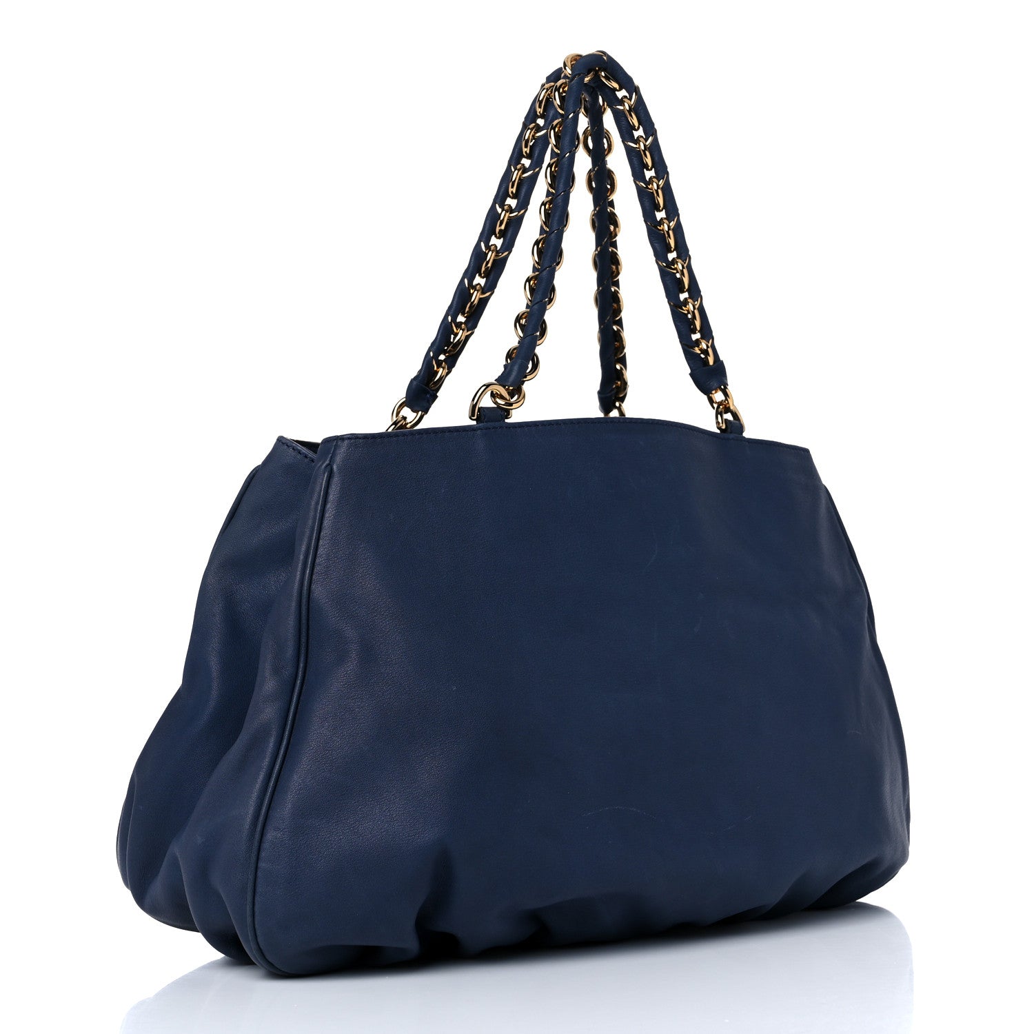 Fendi Vitello Mia Tote Blue 2 of 19