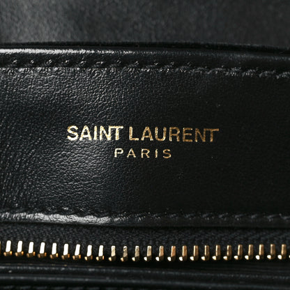 Saint Laurent Velvet Y Quilted Monogram Toy Loulou Chain Satchel French Black 6 of 9