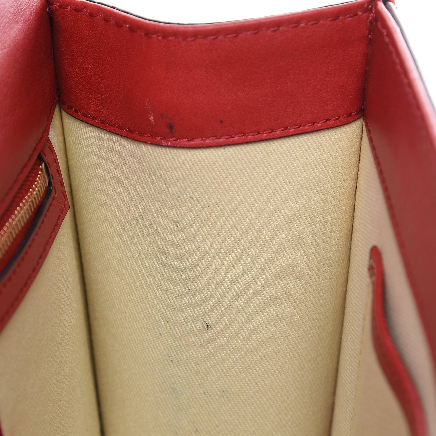 Vitello Medium Glam Lock Rockstud Flap Red