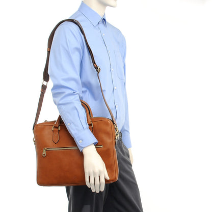Mulberry Grained Calfskin Heathcliffe Briefcase Oak 2 of 7