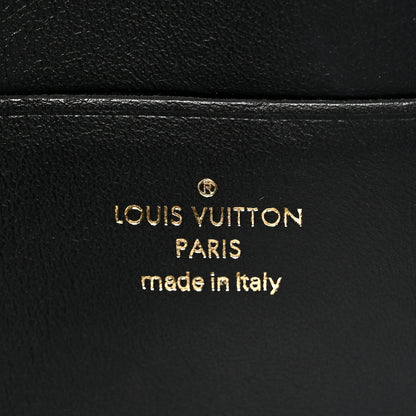 Louis Vuitton Calfskin Bubblegram Wallet On Strap Black 6 of 10