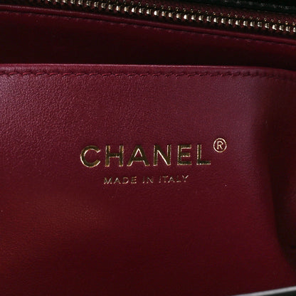 Chanel Shiny Lambskin Quilted Pocket Flap Black 6 of 10