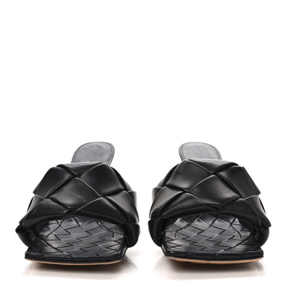 Bottega Veneta Nappa Maxi Intrecciato Lido Mule Sandals 36 Black 2 of 7