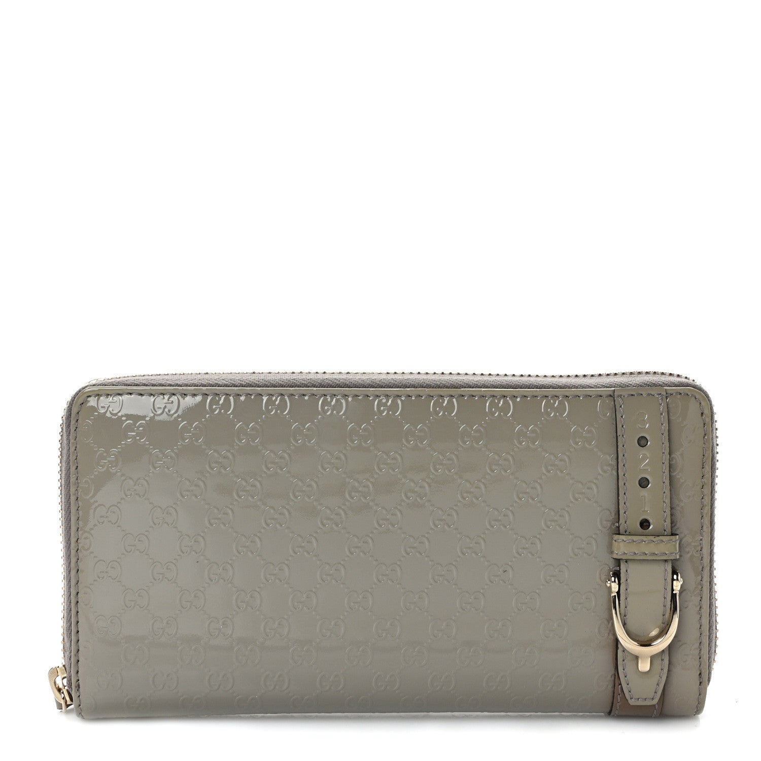 Gucci Patent Microguccissima Nice Zip Around Wallet 1 of 8