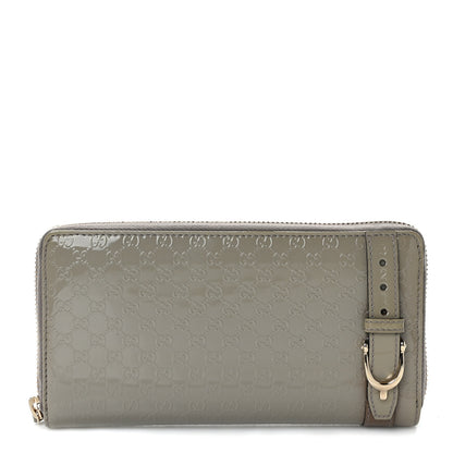 Gucci Patent Microguccissima Nice Zip Around Wallet 1 of 8