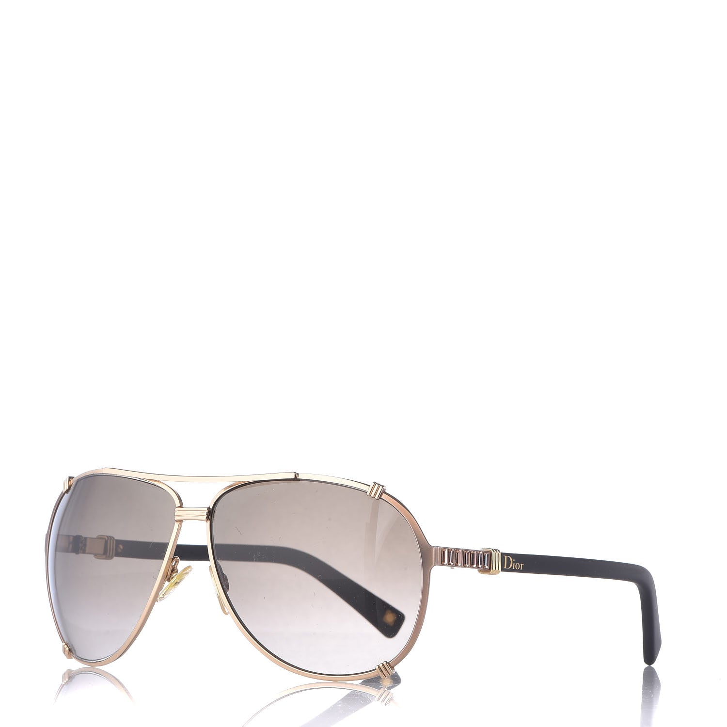 Christian Dior Chicago 2 Aviator Sunglasses Brown 1 of 7