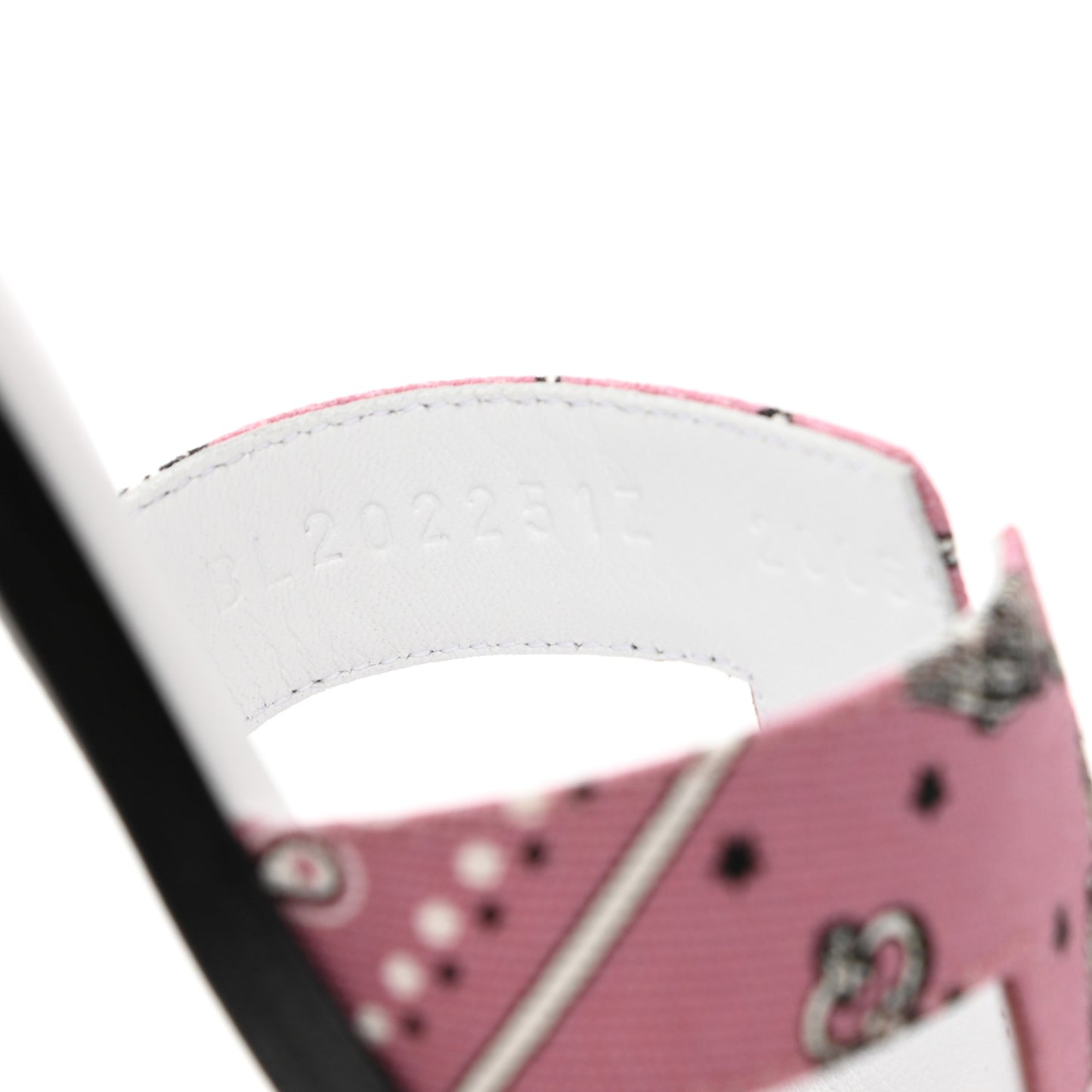 Cotton Canvas Printed Les Cles Bandana Oran Sandals 35.5