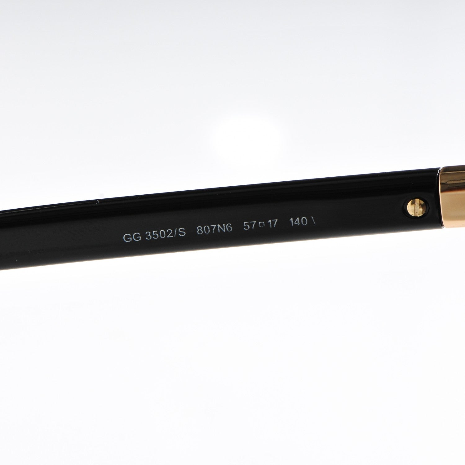 Gucci Oversized Sunglasses 3502/S Black 6 of 7