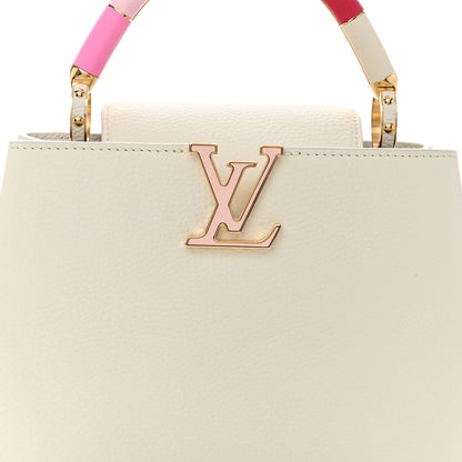Louis Vuitton Taurillon Lambskin Calfskin Capucines BB Snow White 7 of 9