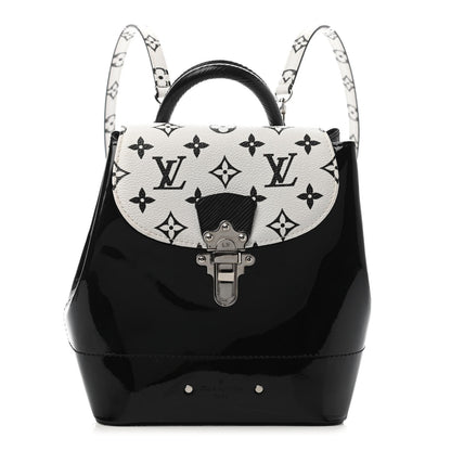Louis Vuitton Patent Monogram Hot Springs Backpack Black White 1 of 5