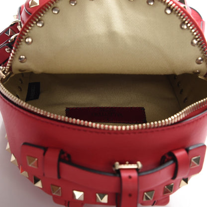 Valentino Garavani Calfskin Mini Rockstud Backpack Deep Fuxia 5 of 8