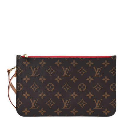 Louis Vuitton Monogram Neverfull MM GM Pochette Cherry 1 of 5