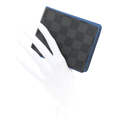 Louis Vuitton Damier Graphite Slender Wallet Blue 2 of 7