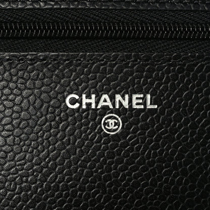 Chanel Caviar Quilted Wallet On Chain WOC Black 6 of 10