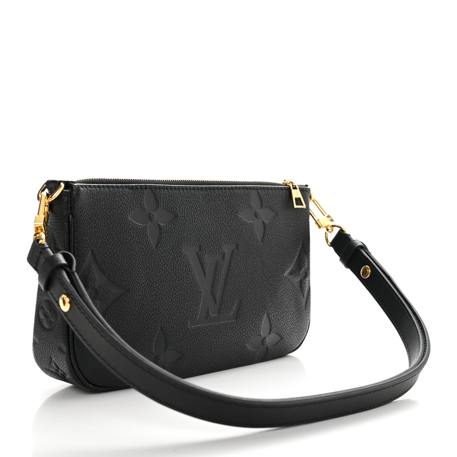 Louis Vuitton Empreinte Monogram Giant Multi Pochette Accessories Large Pochette Black 2 of 9